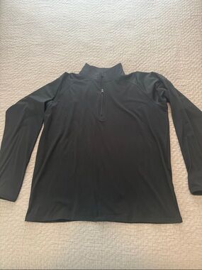 Black Quarter Zip Pullover